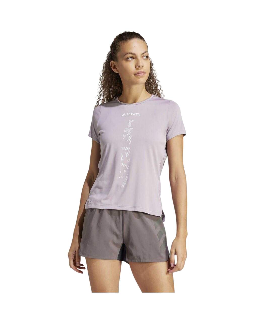 T-shirt Terrex Agravic Trail Femme Figue Adidas-4