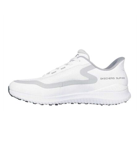 Mens Go Golf Flight Spikeless Golf Shoes White Grey Skechers