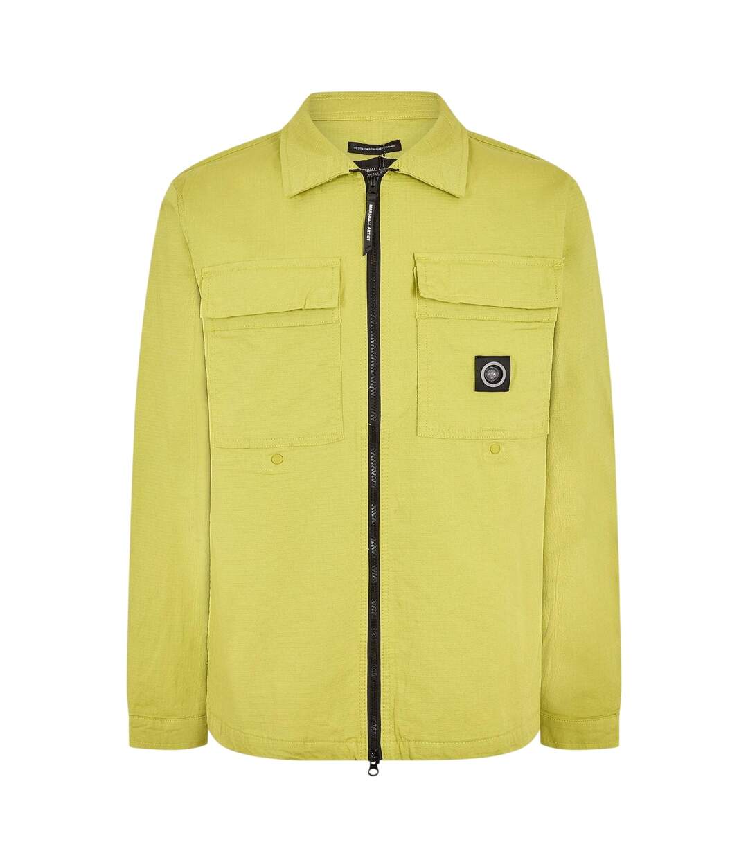 Mens Full Zip Overshirt Lime Marshall Artist-2