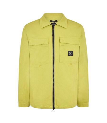 Mens Full Zip Overshirt Lime Marshall Artist