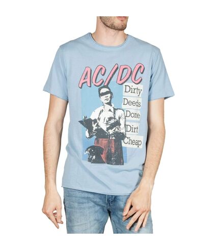 T-shirt dirty deeds adulte bleu Amplified