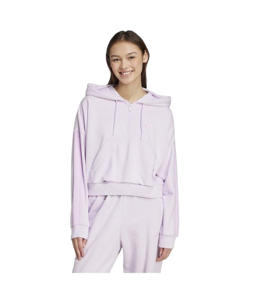 Sweat À Capuche Décontracté Essentials Femme Lavande Adidas-4