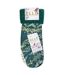 1 Pair Ladies Chunky Fair Isle Moccasin Grip Socks - Warm Winter Slipper Socks-2