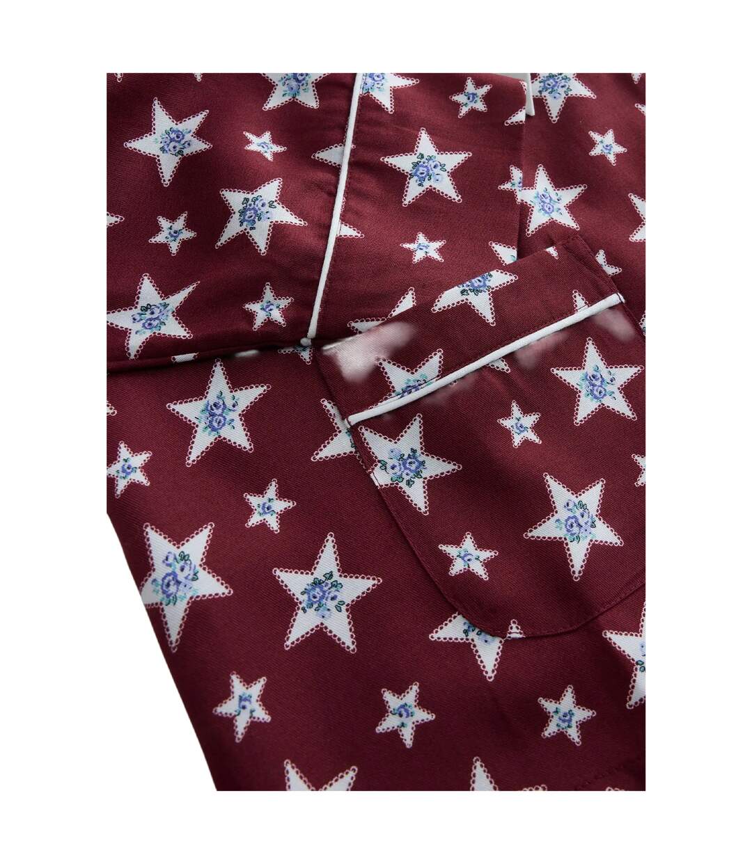 Ensemble De Pyjama Long Motif/style Étoile Femme Bordeaux Cath Kidston-4