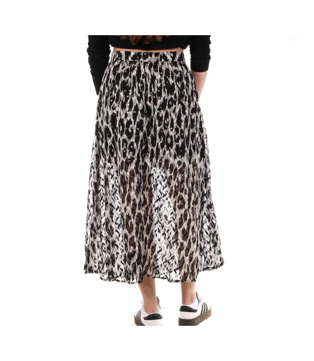 Jupe grise/noire à motifs femme kaporal-2