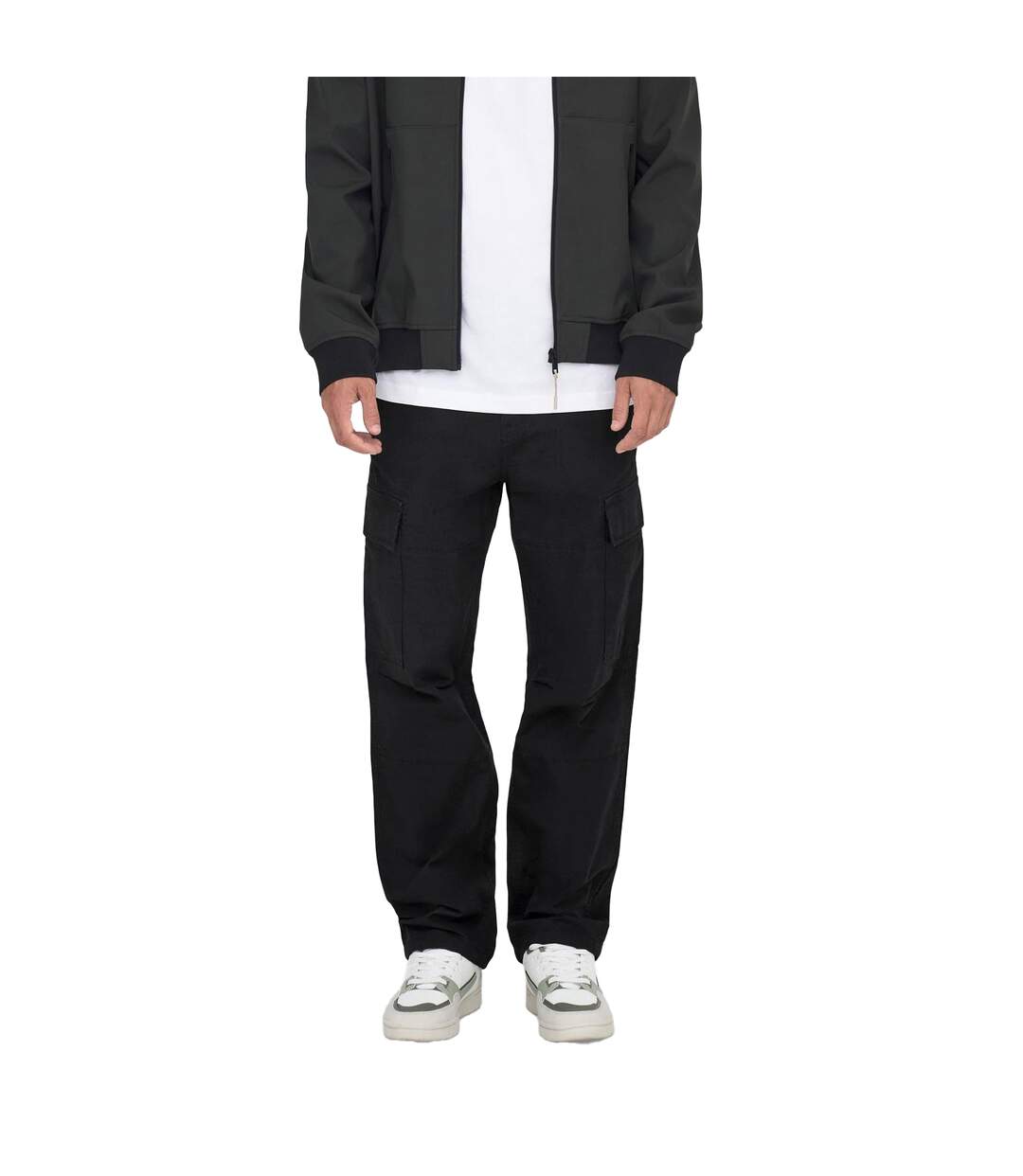Pantalon À Poches Homme Noir Only-1