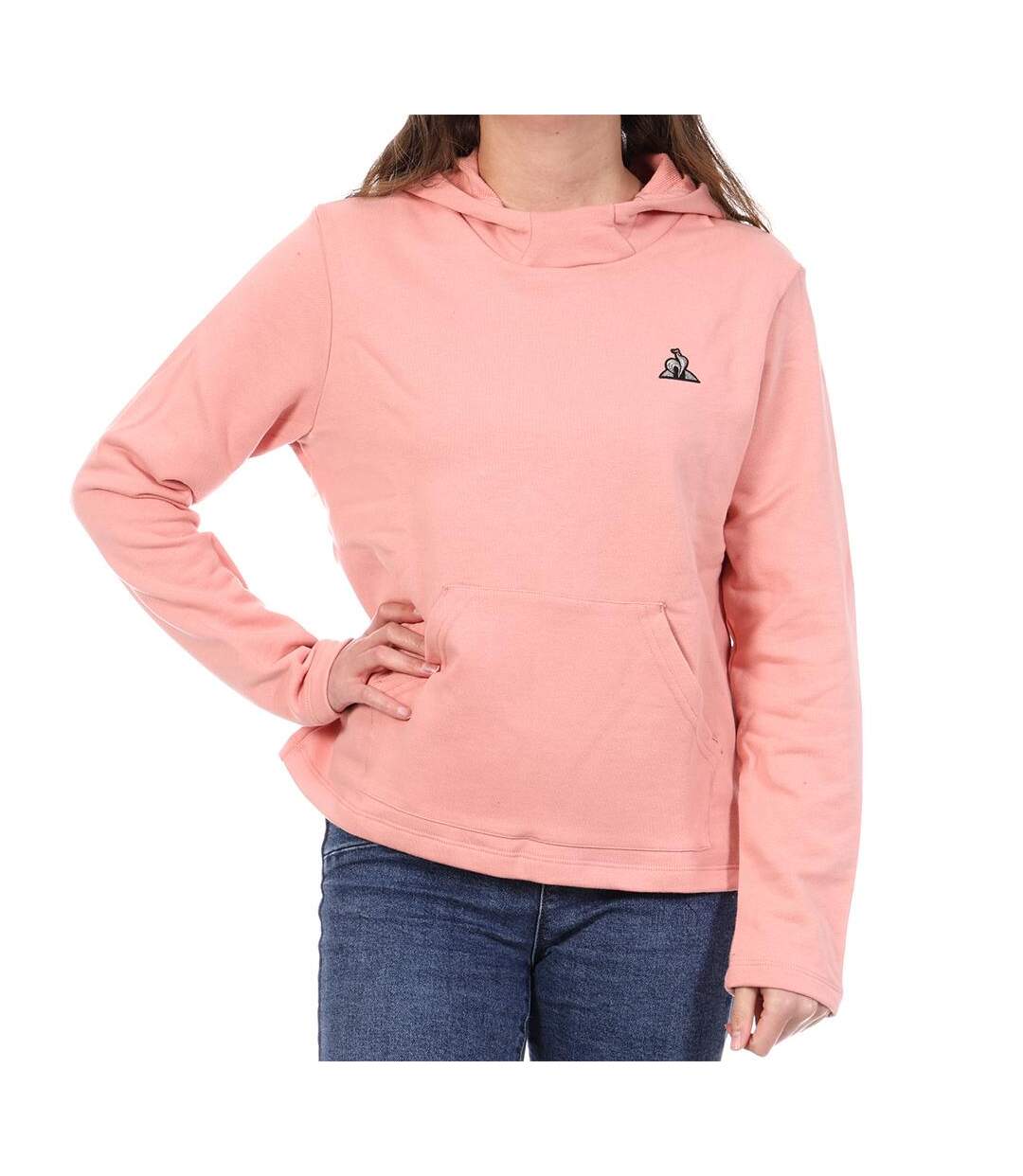Sweat à capuche rose femme le coq sportif hoody n°8-1