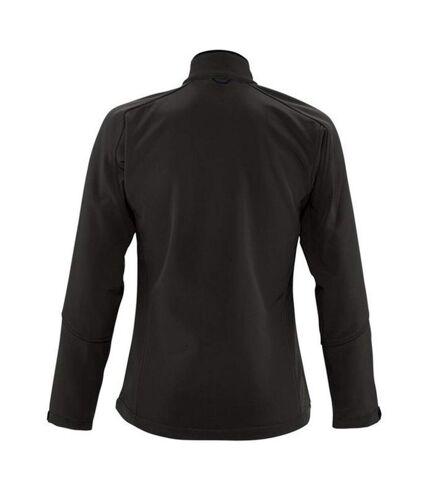 SOLS Womens/Ladies Roxy Soft Shell Jacket (Breathable, Windproof And Water Resistant) (Black)