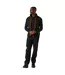 Mens Navigate Fleece Gilet Black Orange Pop Regatta-1