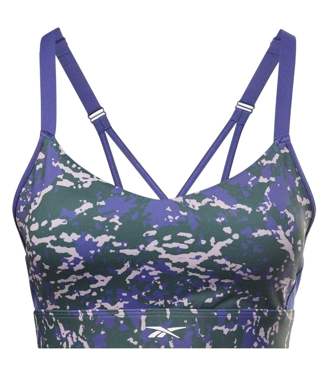Brassière De Sport Motif/style Camouflage Lux Femme Vert Sombre Reebok-2