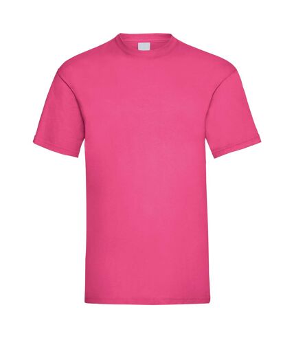 Mens Value Short Sleeve Casual T-Shirt (Hot Pink) - UTBC3900
