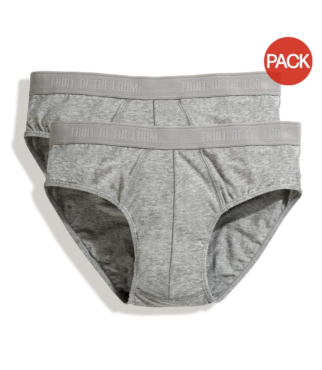 Slips de sport homme gris clair chiné Fruit of the Loom-1