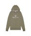 Mens Active Big Logo Hoodie Army Green Aquascutum-1