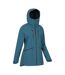 Womens/ladies Tempest Waterproof 3 Layer Ski Jacket Teal Mountain Warehouse-4
