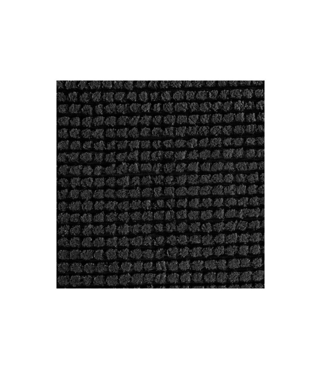 Tapis de Salle de Bain Chenille 50x80cm Noir