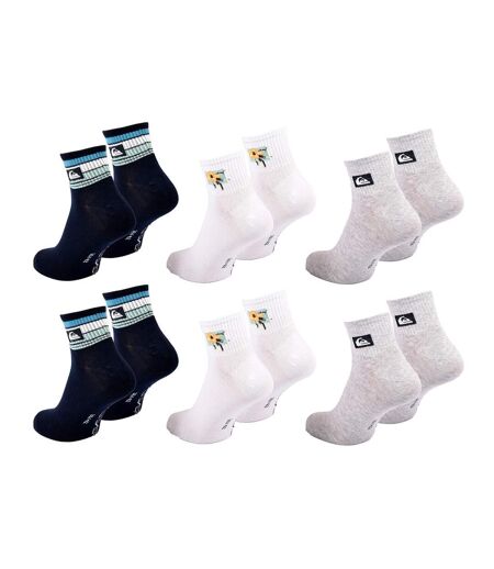 Chaussettes QUIKSILVER QUARTER - Pack de 6