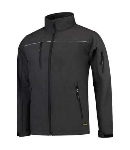 Mens Reflective Soft Shell Jacket Grey Tricorp