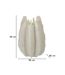 Vase Design en Résine Ester 40cm Blanc-5