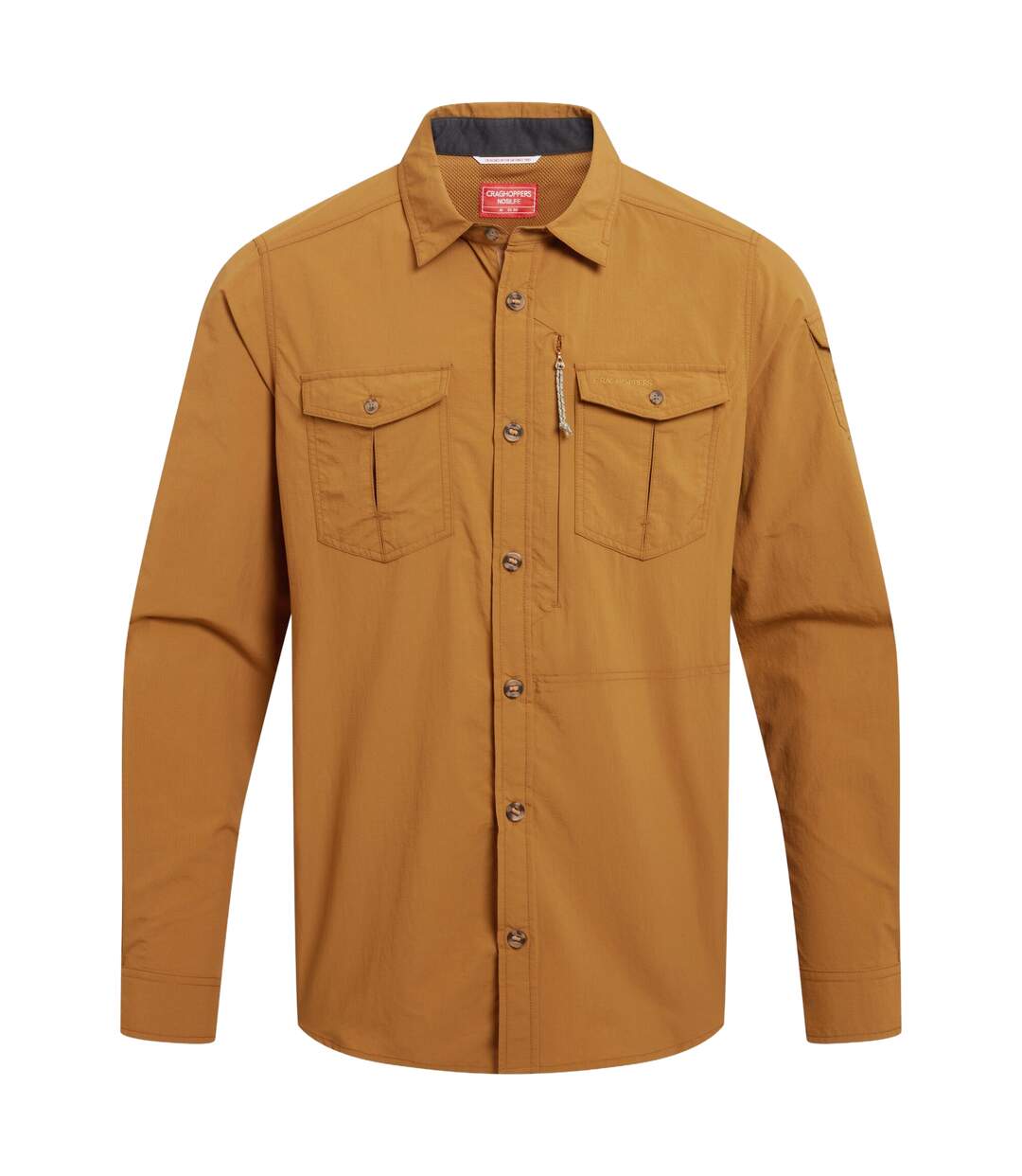 Mens Adventure Iii Nosilife Long-sleeved Shirt Deep Henna Craghoppers-2