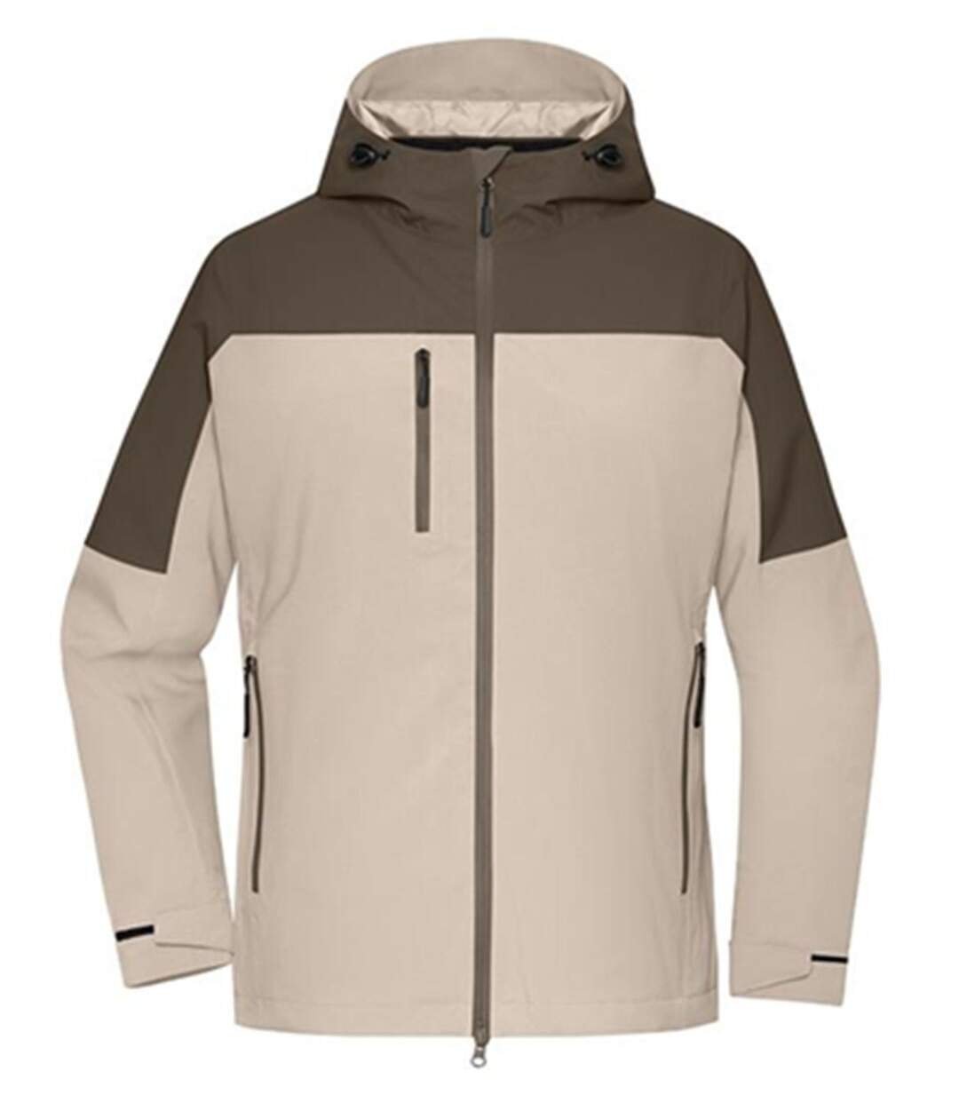 Veste 3 en 1 - Femme - JN1377 - beige grès et marron-1