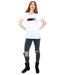 Disney T-shirt boyfriend en coton à rayures tempête Cars Jackson Femme/Ladies (Blanc) - UTBI16011-4