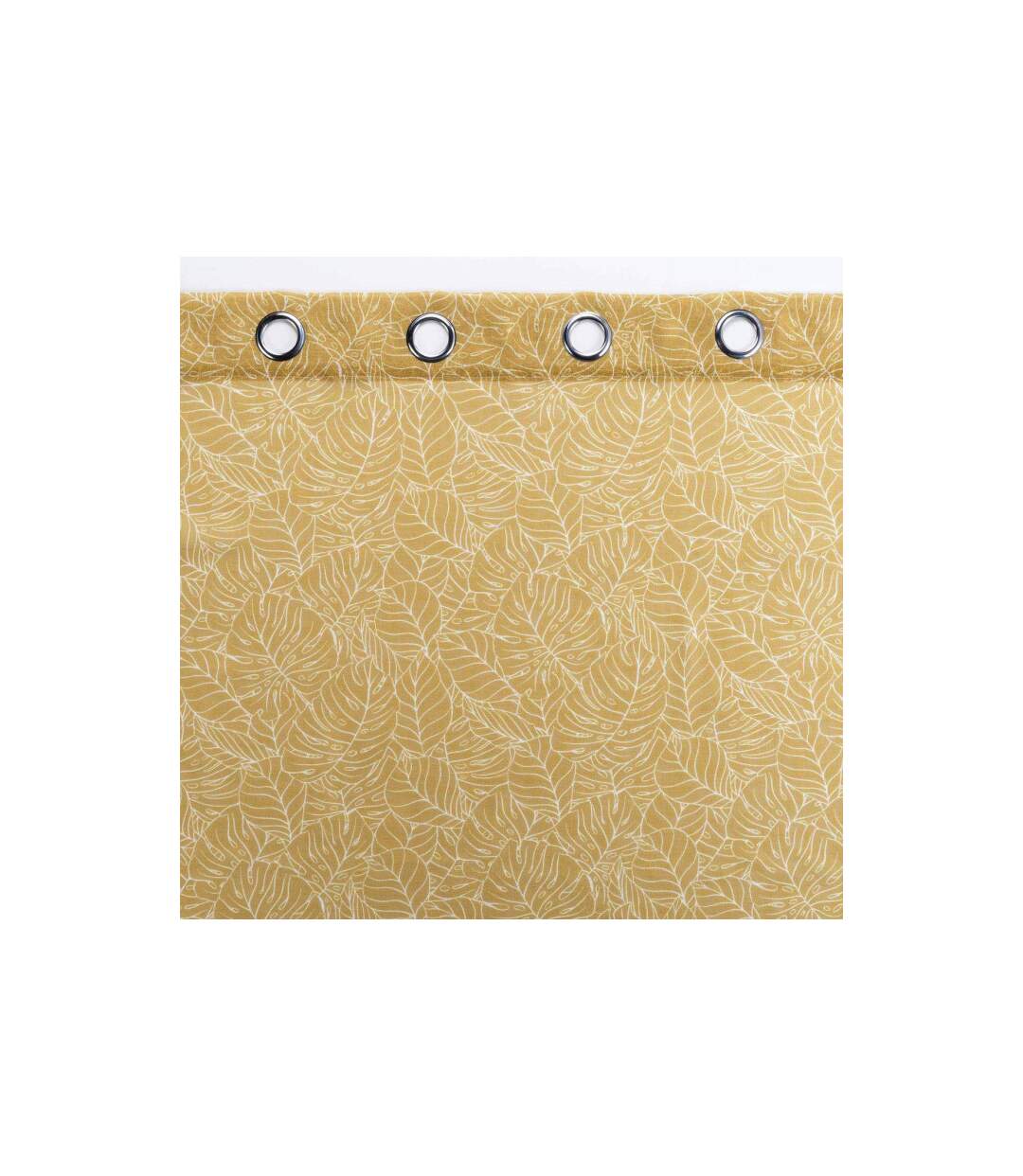 Rideau Voilage à Œillets Imprimé Solea 140x240cm Jaune-3