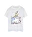 Disney - T-shirt ALICE IN WONDERLAND SKETCH FLOWERS - Femme (Blanc) - UTBI8948-1