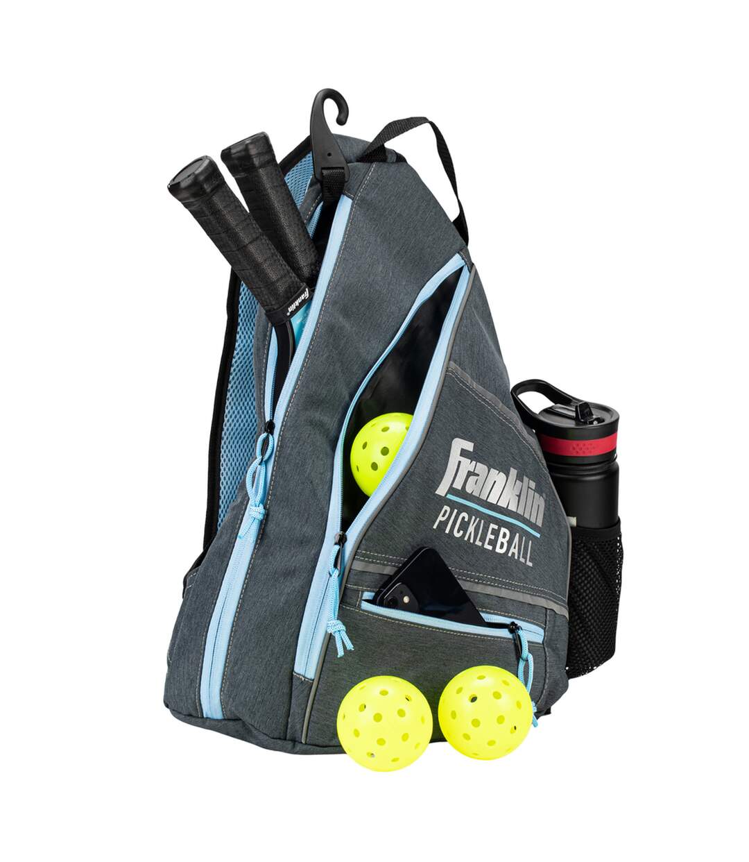 Logo pickleball sling backpack one size grey/blue Franklin