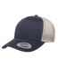 Casquette trucker retro adulte bleu marine / argenté Flexfit