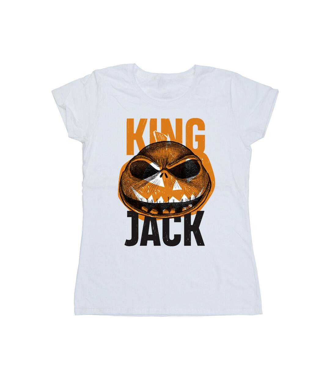 Disney T-shirt en coton Femme/Ladies The Nightmare Before Christmas King Jack (Blanc) - UTBI35732-1