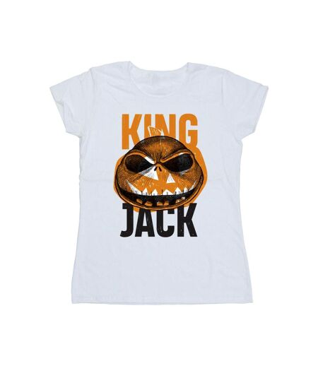 Disney T-shirt en coton Femme/Ladies The Nightmare Before Christmas King Jack (Blanc) - UTBI35732