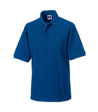 Russell Mens Polycotton Pique Hardwearing Polo Shirt (Bright Royal Blue)