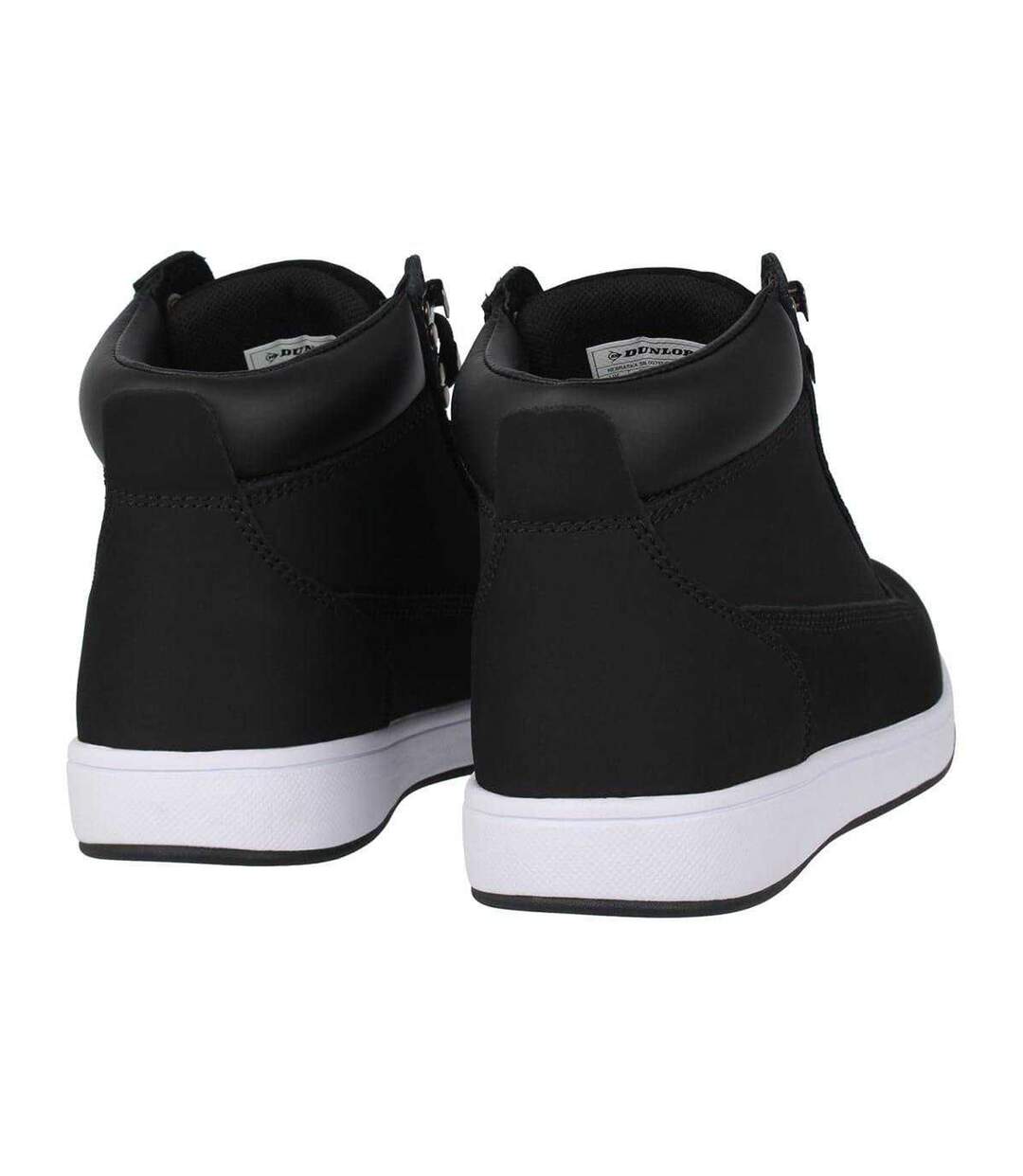 Mens Nebraska Coated Leather Steel Toe Cap Flat Safety Boots Black White Dunlop-2