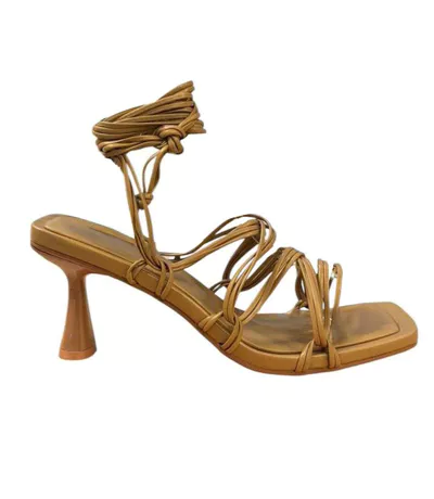 Sandales Coupe Moulante Femme Marron Where´s That From