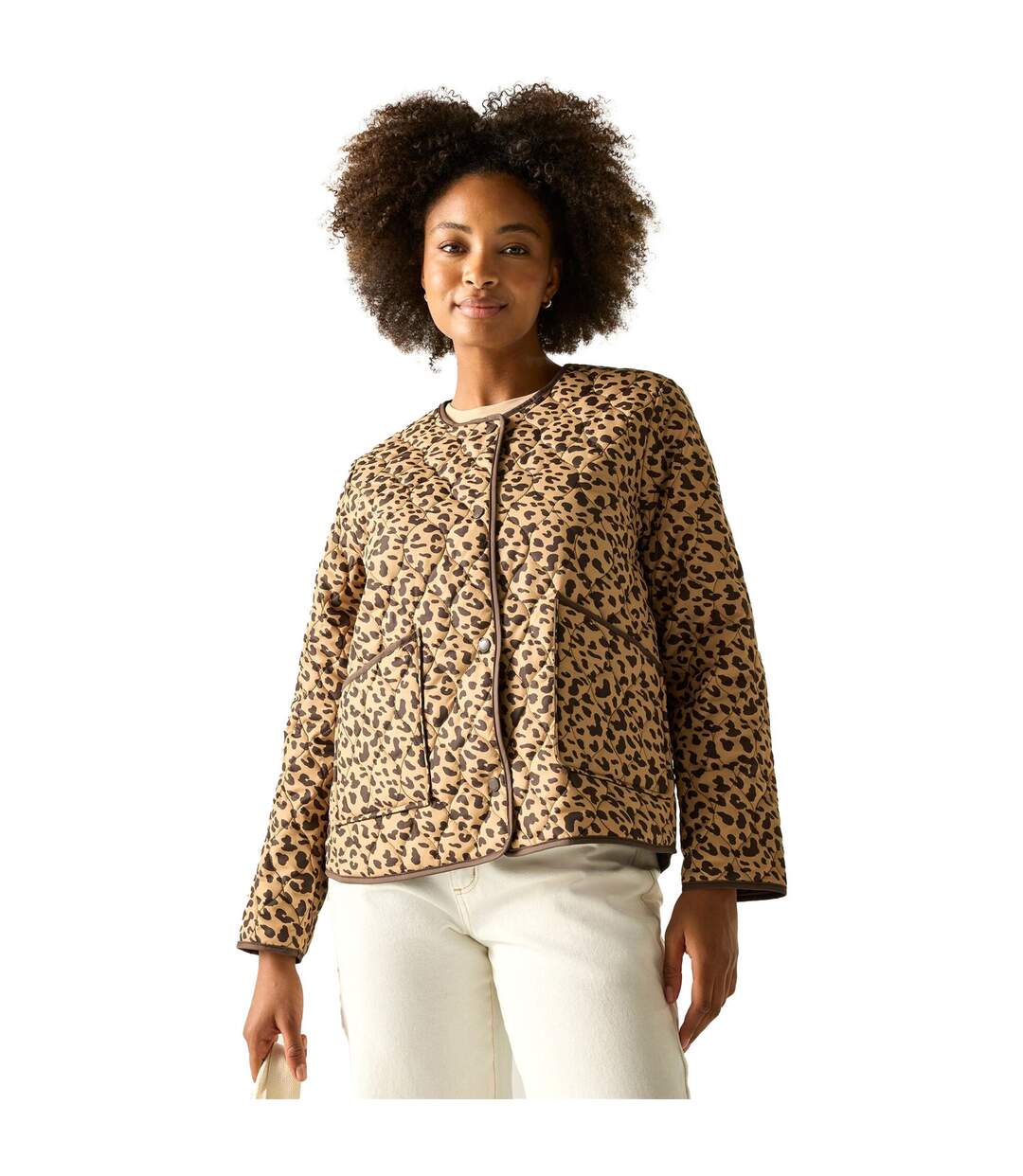 Womens/ladies Mira Abstract Leopard Print Jacket Multicoloured Regatta-1