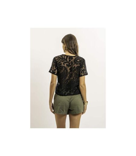 Top manches courtes motifs dentelle FLORIE - Dona X Lisa