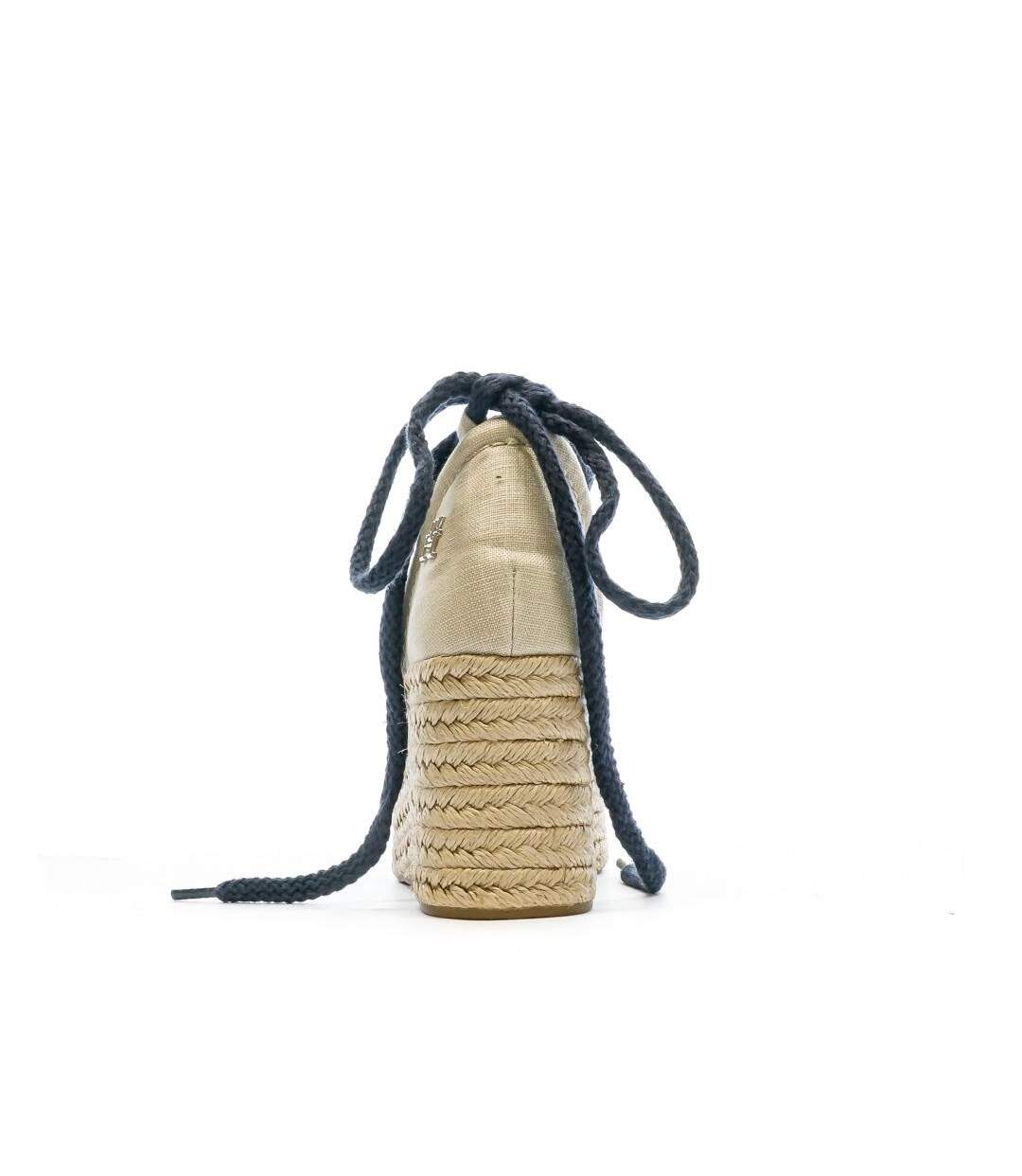 Chaussures compensées marine femme tommy hilfiger linen-3
