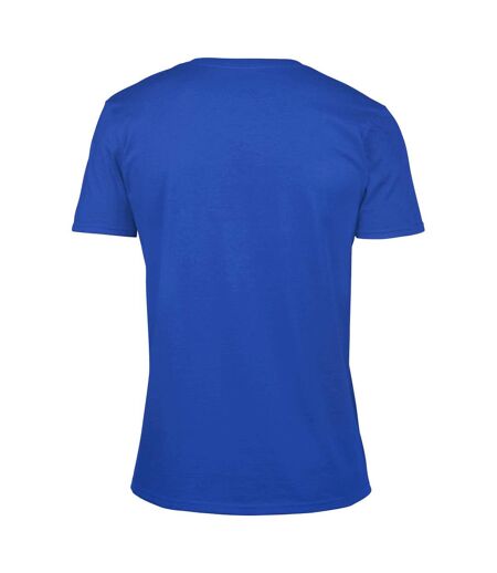 Gildan Mens Soft Style V-Neck Short Sleeve T-Shirt (Royal)