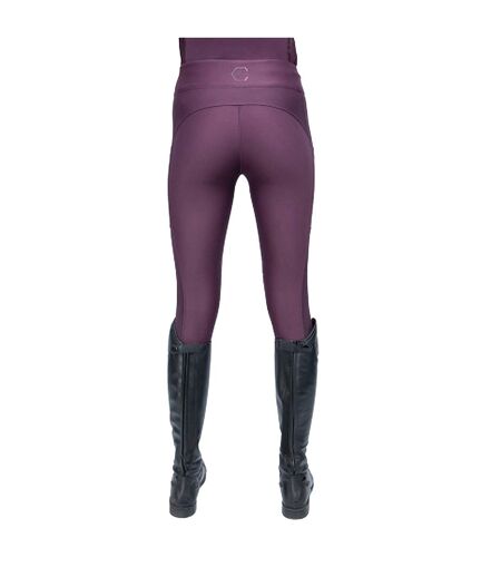 Coldstream Womens/Ladies Ednam Horse Riding Tights (Mulberry Purple) - UTBZ4857