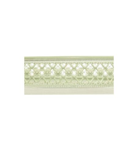 Lot de 2 Plateaux Déco Wild Romance 31cm Blanc & Vert