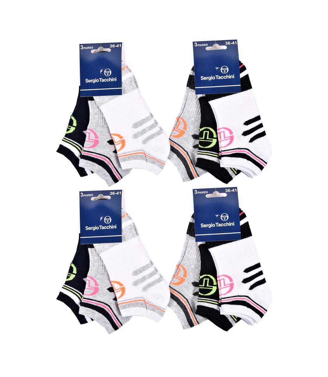 Chaussettes Femme SNEAKER SERGIO TACCHINI Lot de 12 - Pack de 12-3
