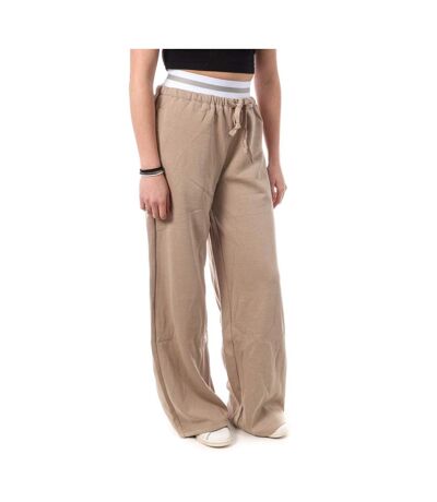 Pantalon fluide beige femme monday premium wide - l