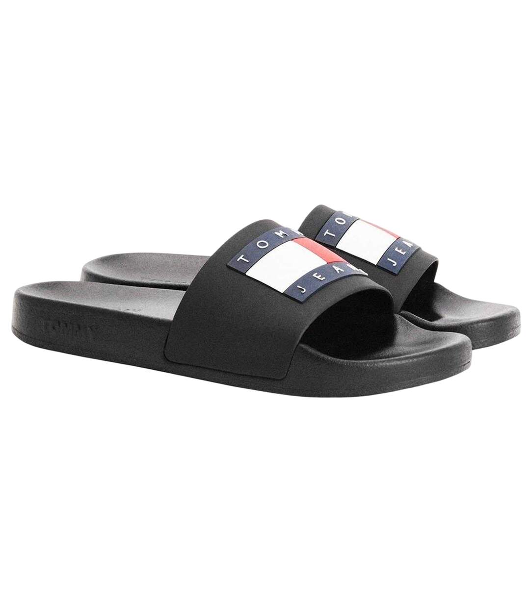 Claquettes Piscine Motif/style Logo Homme Noir Tommy Jeans-3