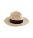Fédora Motif/style Paille Noir Naturel Beechfield-2