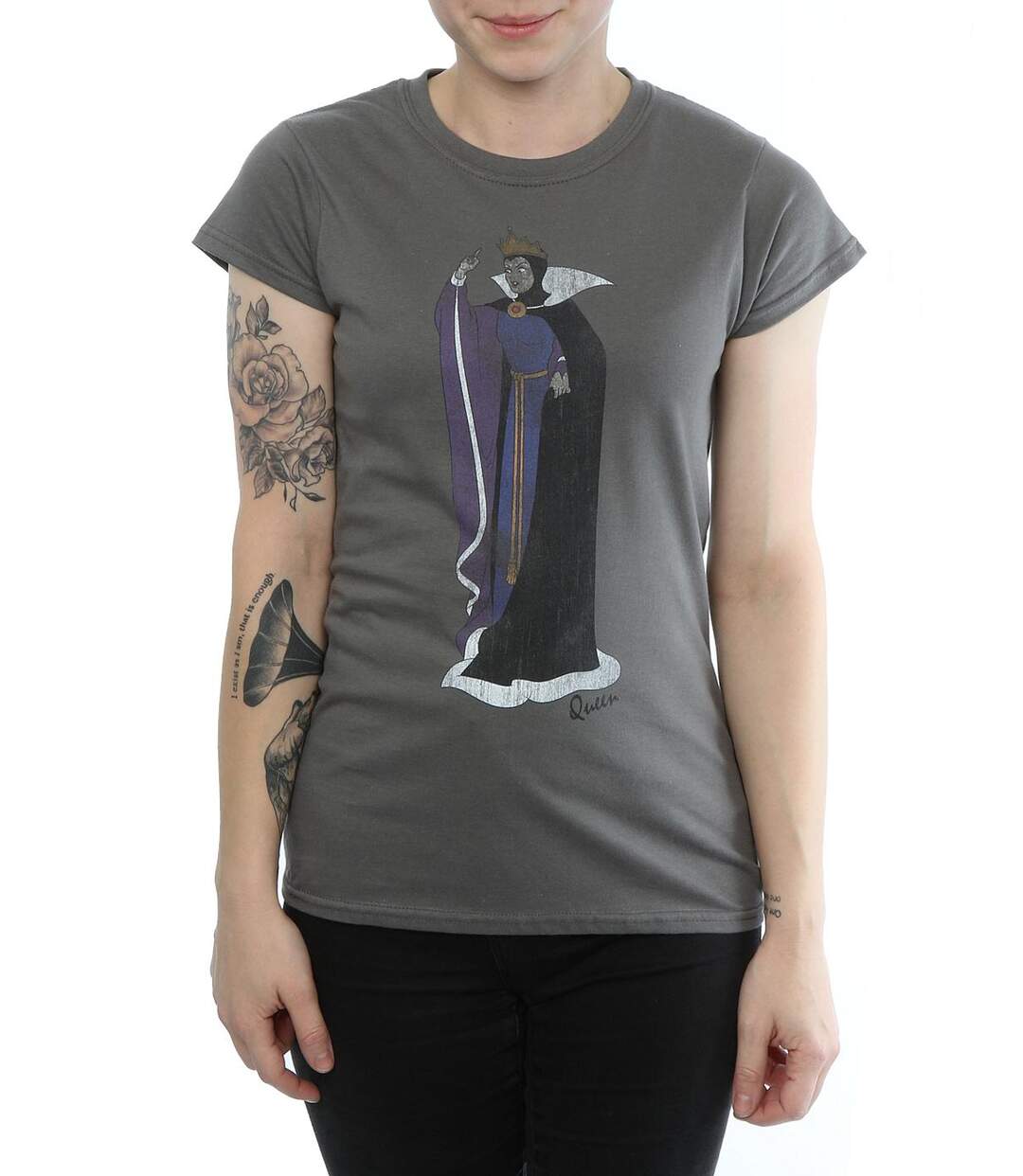 Disney - T-shirt CLASSIC EVIL QUEEN GRIMHILDE - Femme (Charbon) - UTBI14680-3