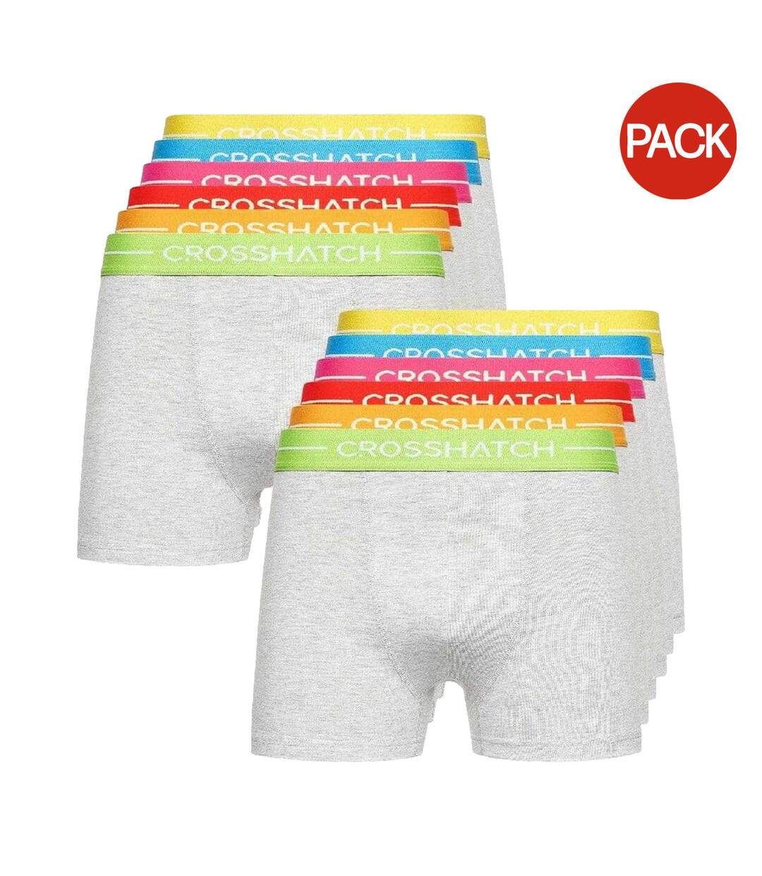 Lot De 11  Boxers Astral Homme Gris Crosshatch-1