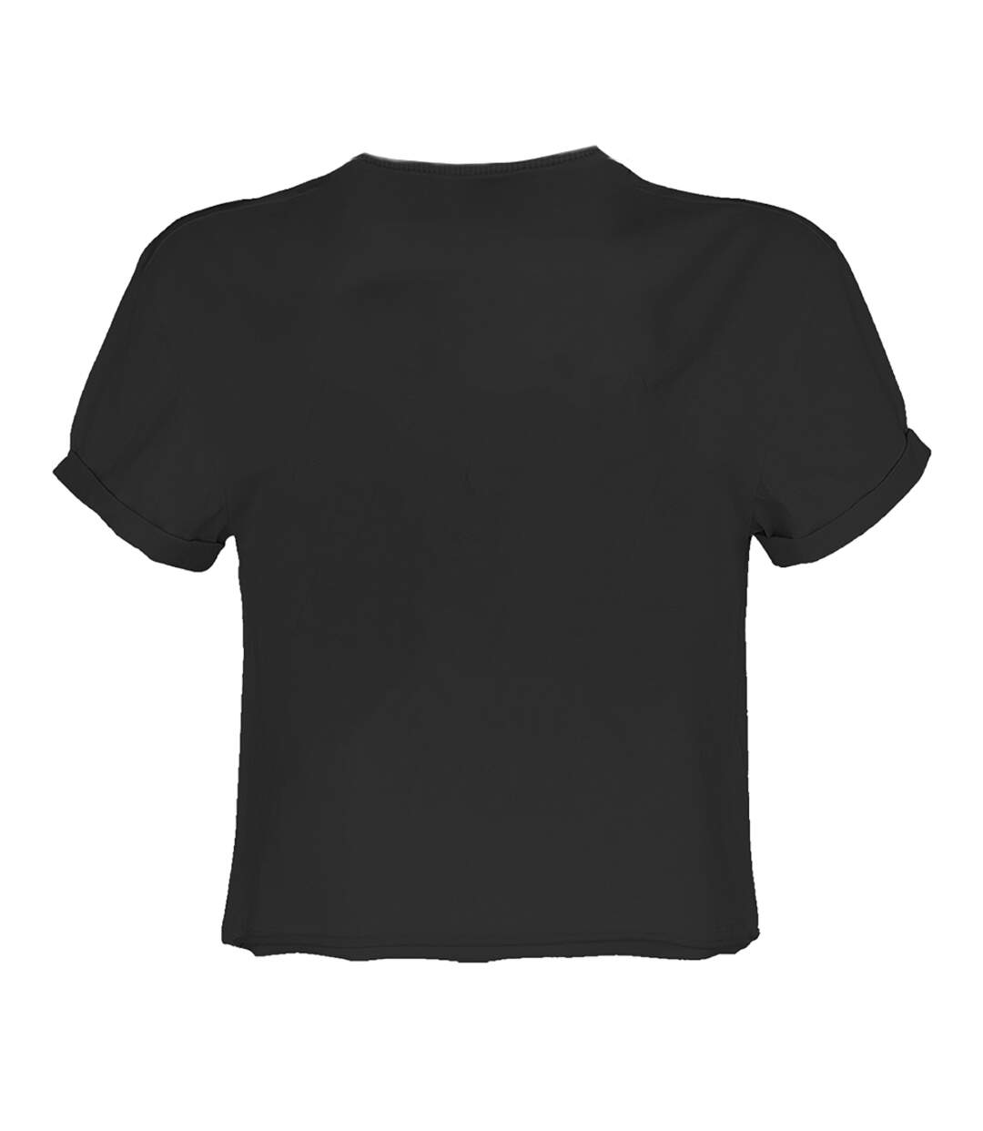 Womens/ladies Demonic Ghost Crop Top Charcoal Amplified-2