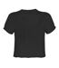 Womens/ladies Demonic Ghost Crop Top Charcoal Amplified-2