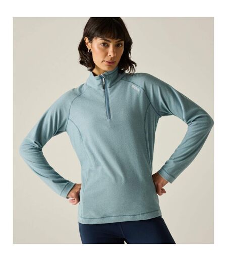 Haut Polaire À Col Montant Zippé Motif/style À Rayures Montes Femme Vieux Bleu Regatta