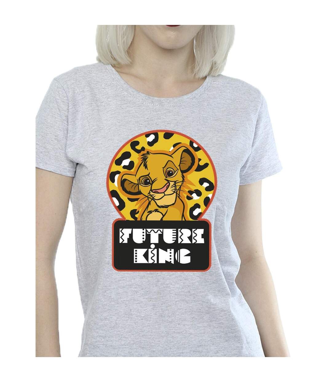 Disney - T-shirt THE LION KING FUTURE SIMBA - Femme (Gris chiné) - UTBI25262-3